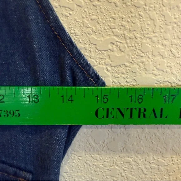 Mizz Lizz Vintage Women’s Chic Denim Culotte Jumpsuit w by sz 7/8 - Picture 10 of 13